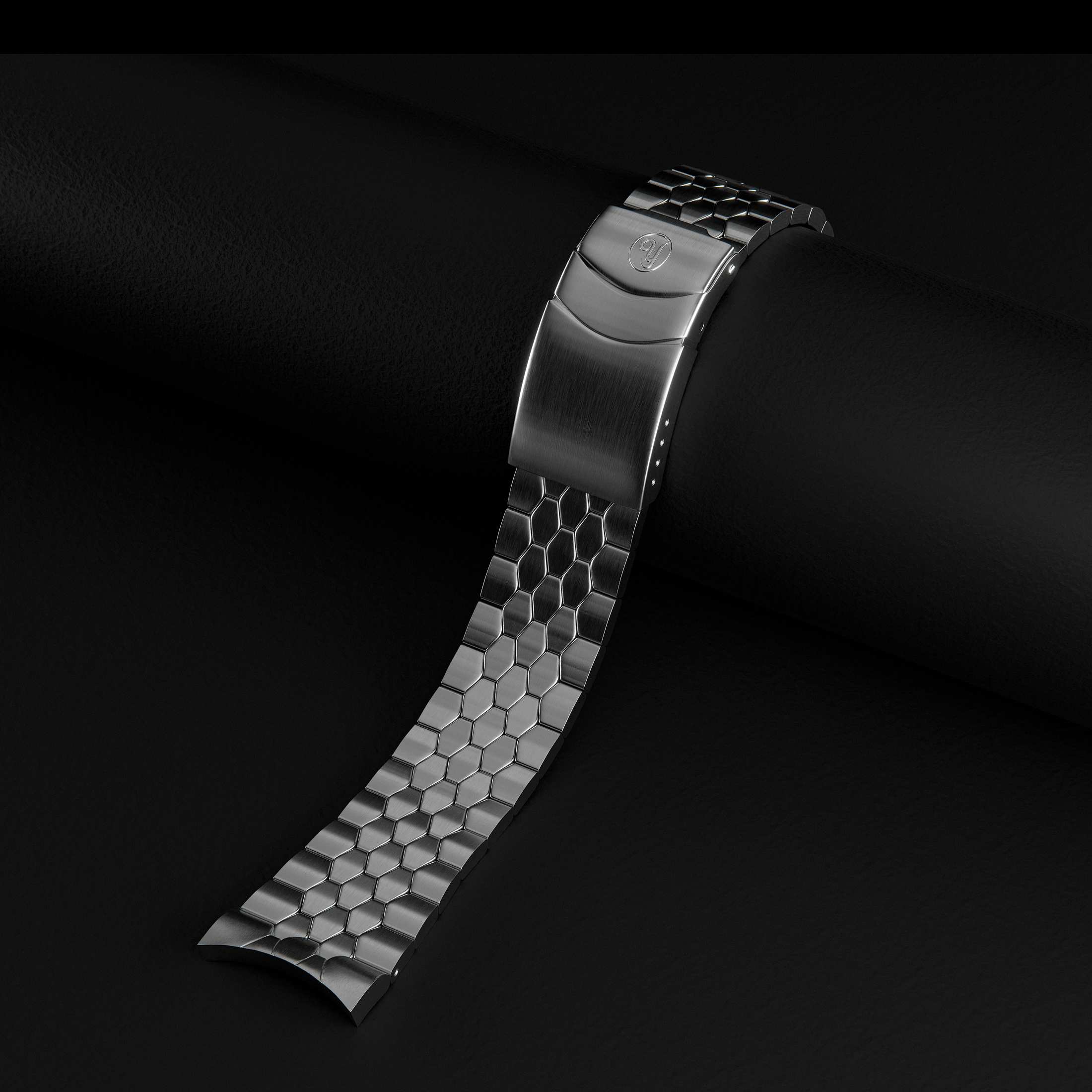 Yema Superman Slim CMM.20 automatic watch black dial steel bracelet 39 mm