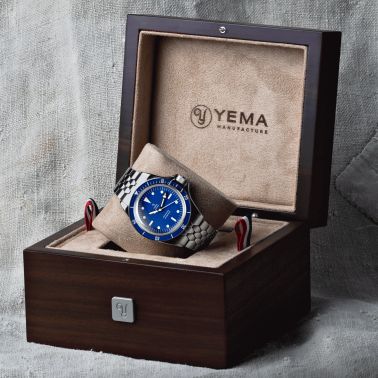 Montre Yema Superman Slim CMM.20 automatique cadran bleu bracelet acier 39 mm 11.24.55.SN.M3