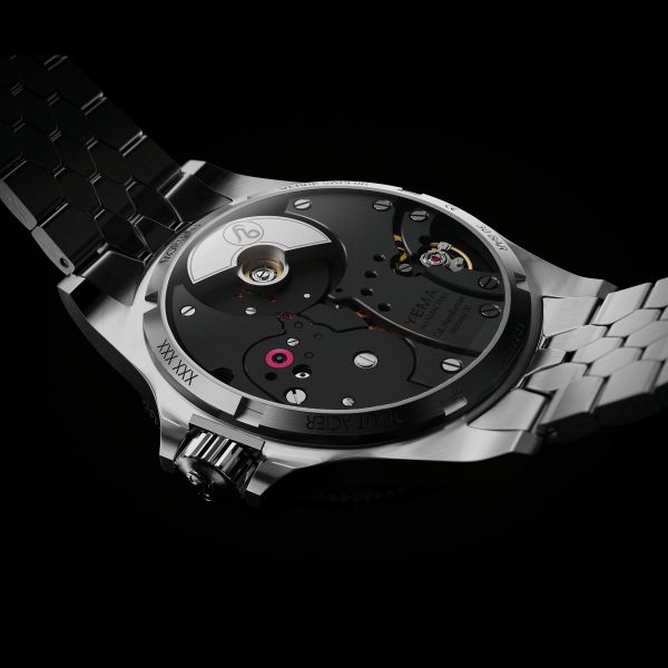 Montre Yema Superman Slim CMM.20 automatique cadran bleu bracelet acier 39 mm 11.24.55.SN.M3