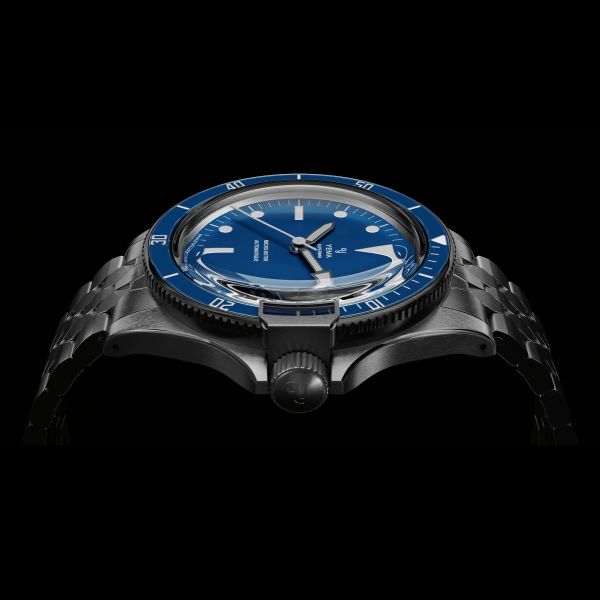 Montre Yema Superman Slim CMM.20 automatique cadran bleu bracelet acier 39 mm 11.24.55.SN.M3