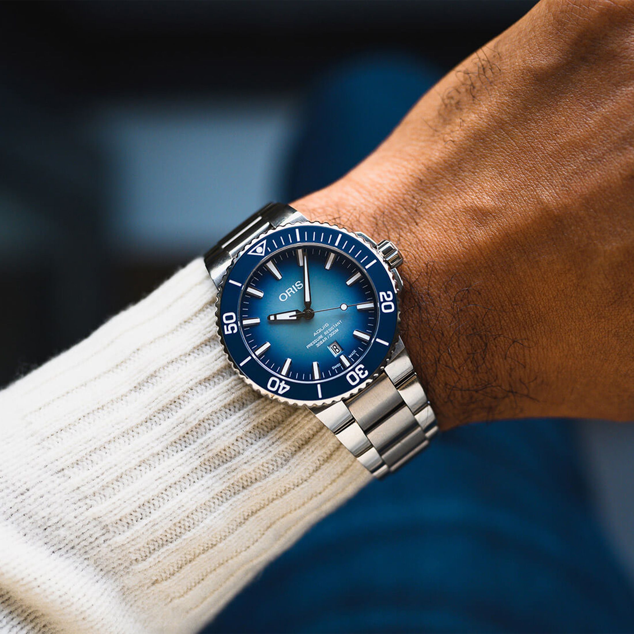 Oris Aquis Date Lake Baikal 01 733 7730 4175-Set Lepage