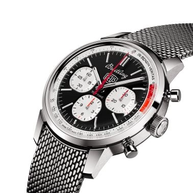 Montre Breitling Top Time Deus B01 automatique cadran noir bracelet acier 41 mm AB01765A1B1A1