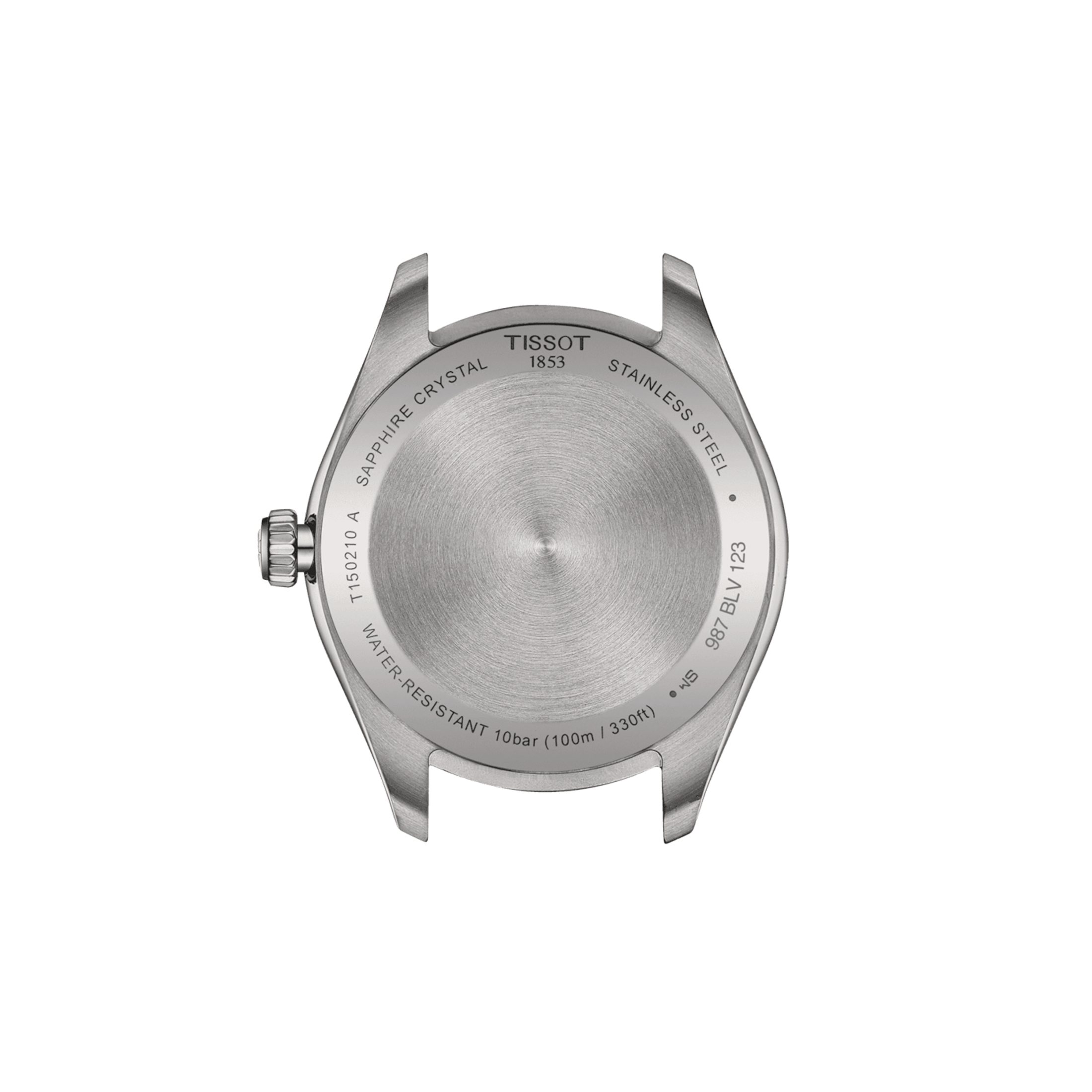 Montre Tissot T-Classic PR 100 PVD or rose quartz cadran nacre blanche bracelet cuir crème 34 mm T150.210.26.111.00