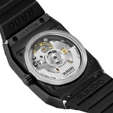 Montre Rado Anatom automatique cadran vert bracelet caoutchouc noir 32,5 mm R10202319