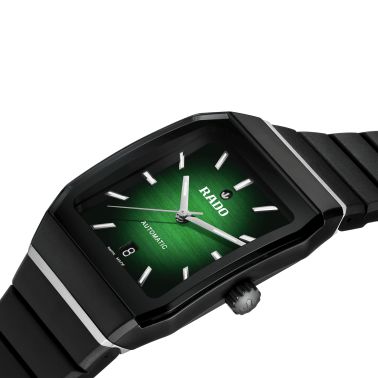 Montre Rado Anatom automatique cadran vert bracelet caoutchouc noir 32,5 mm R10202319
