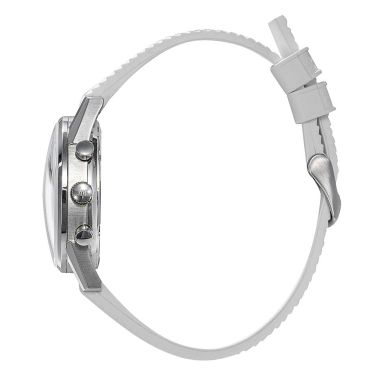Montre Lip Courage quartz cadran blanc bracelet caoutchouc et NATO 35 mm