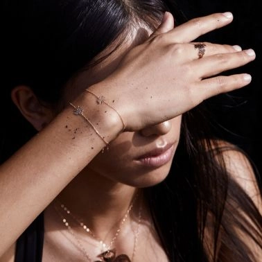 Ginette NY Georgia bracelet in rose gold 