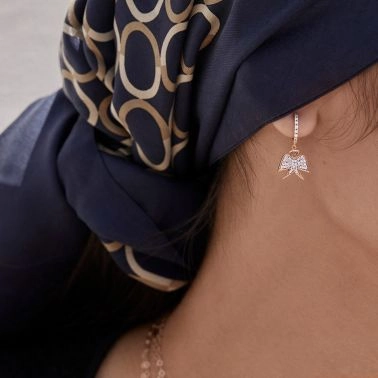 Collier Ginette NY Georgia en or rose et diamants