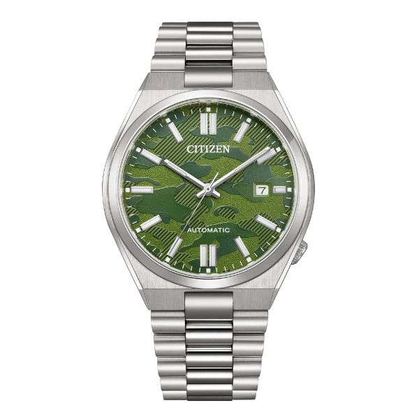 Citizen Tsuyosa automatic "camouflage" dial steel bracelet 40 mm