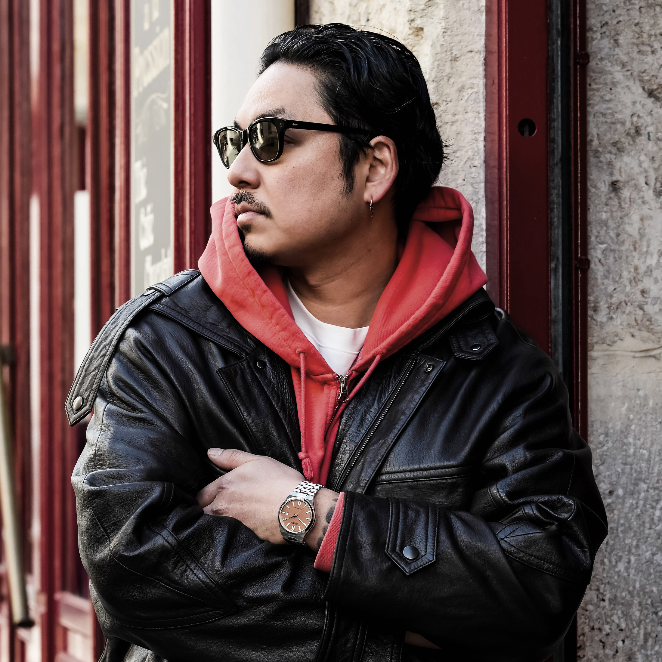 Montre Citizen Tsuyosa automatique cadran saumon bracelet acier 40 mm