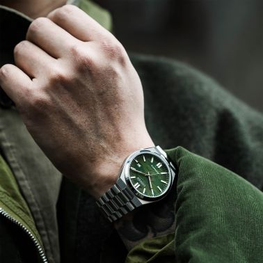 Montre Citizen Tsuyosa automatique cadran "camouflage" bracelet acier 40 mm