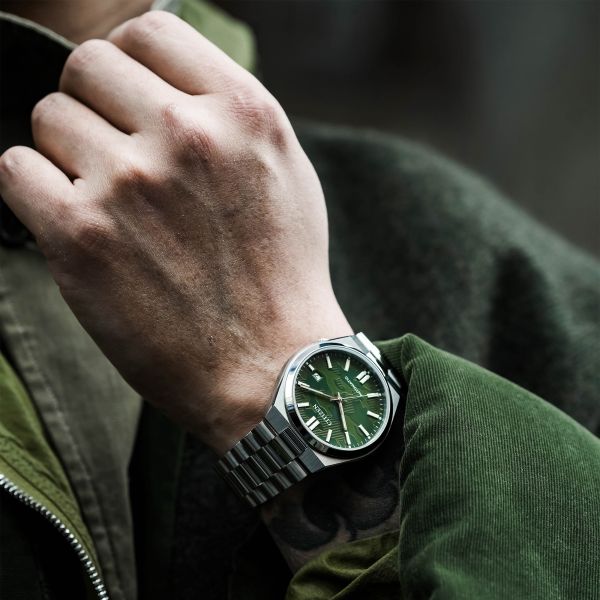 Montre Citizen Tsuyosa automatique cadran "camouflage" bracelet acier 40 mm
