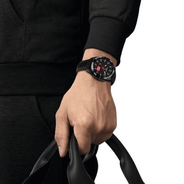Tissot T-Touch Connect Sport Solar Titanium PVD Black silicone strap 43 mm T153.420.47.051.04