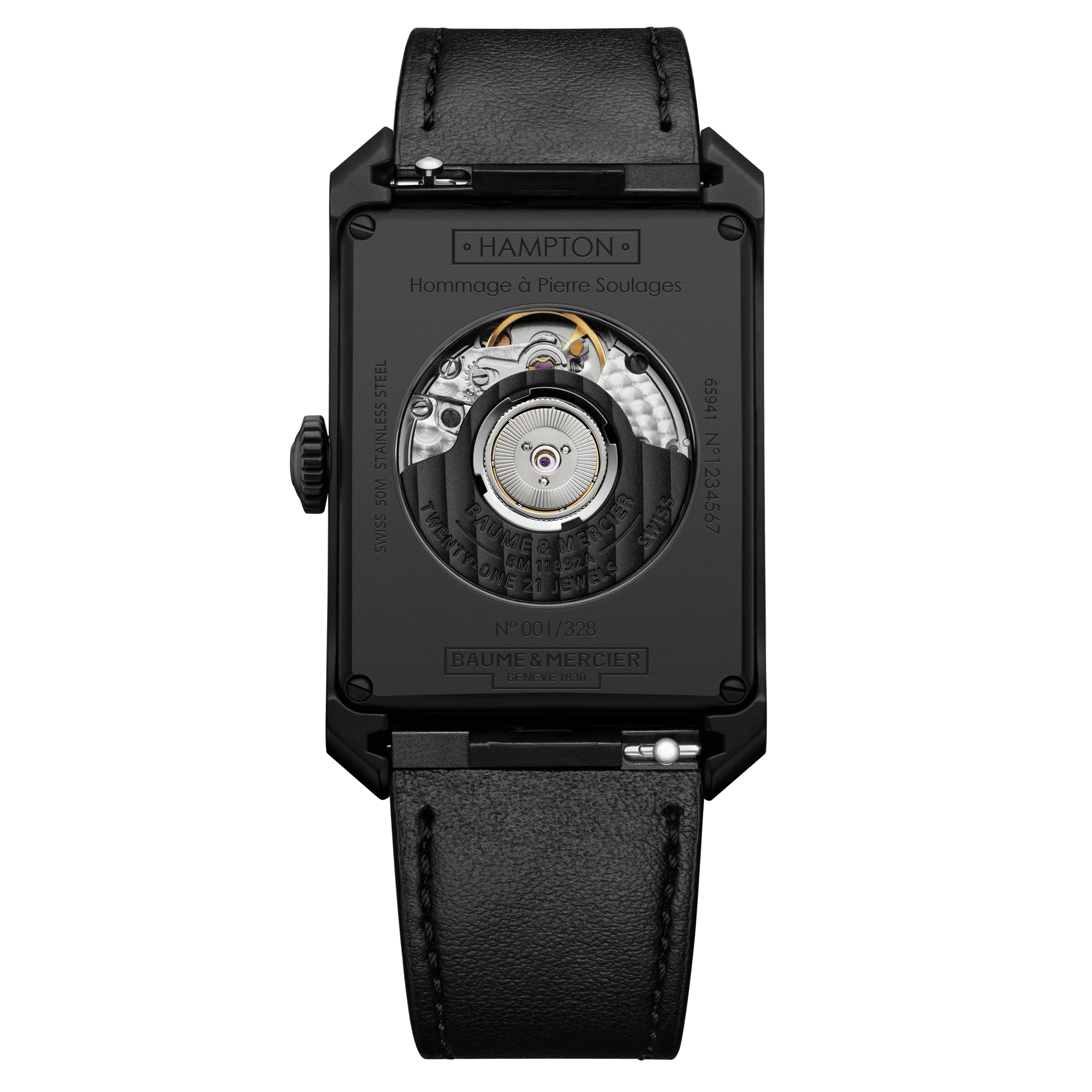 Baume et Mercier Hampton Polyptyque Pierre Soulages Edition 48 x 31 mm 10741