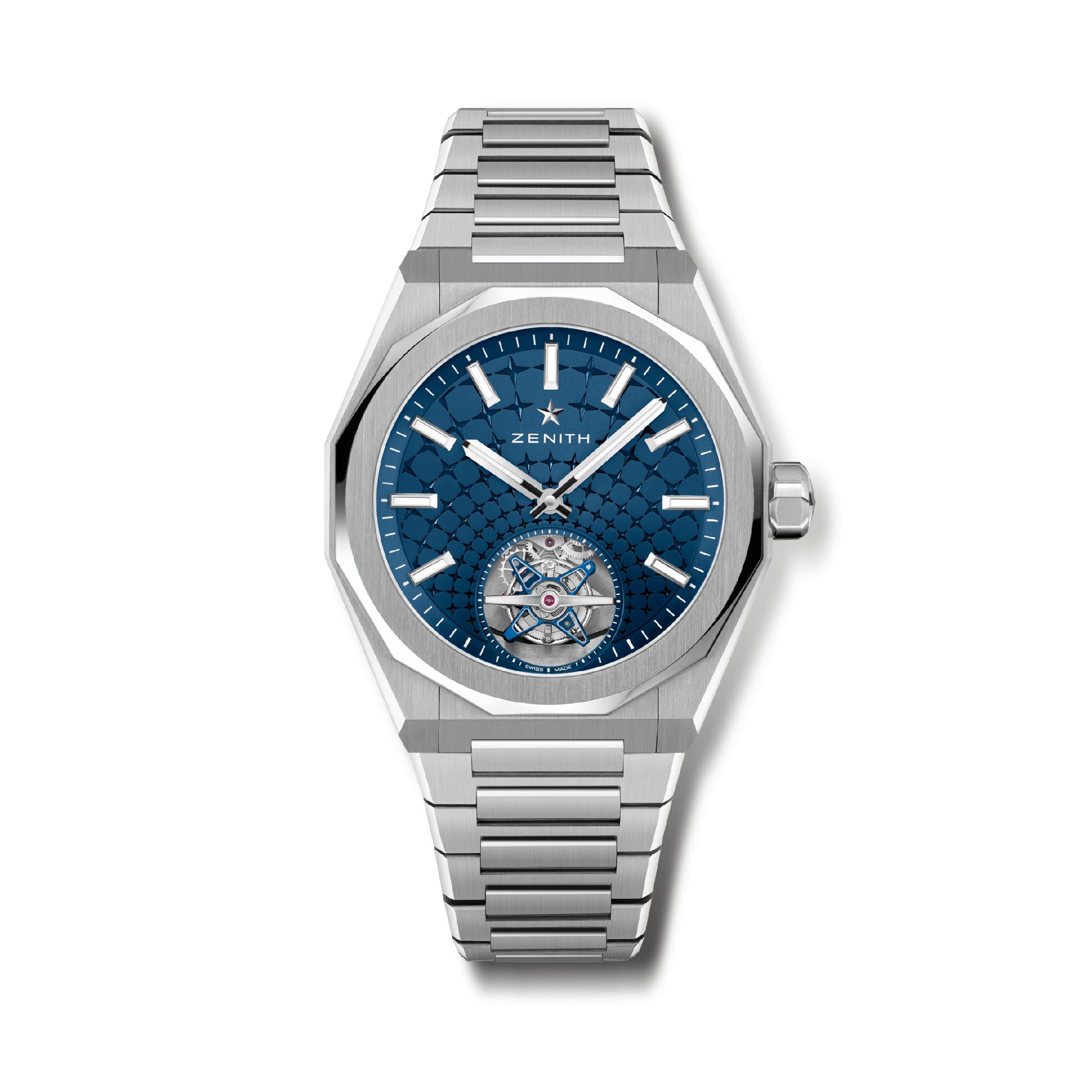 Zenith Defy Skyline Tourbillon El-Primero blue dial 41 mm Lepage