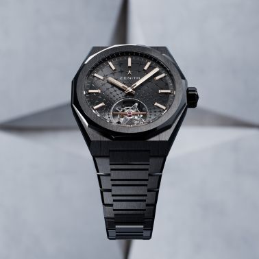 Zenith Defy Skyline Tourbillon El-Primero Ceramic automatic black dial ceramic bracelet 41 mm