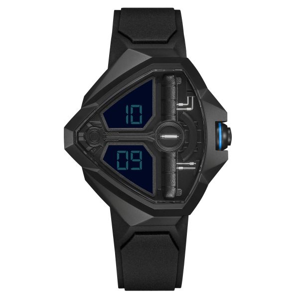 Hamilton Ventura Edge Dune Limited Edition quartz watch black dial rubber strap 51 x 47 mm H24624330