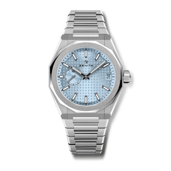 Montre Zenith Defy Skyline El-Primero automatique cadran bleu polaire bracelet acier 41 mm