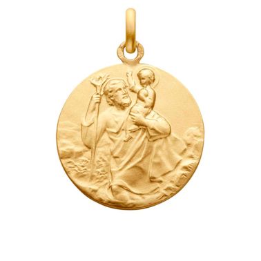 Médaille Arthus Bertrand Saint Christophe de Tairac en or jaune 