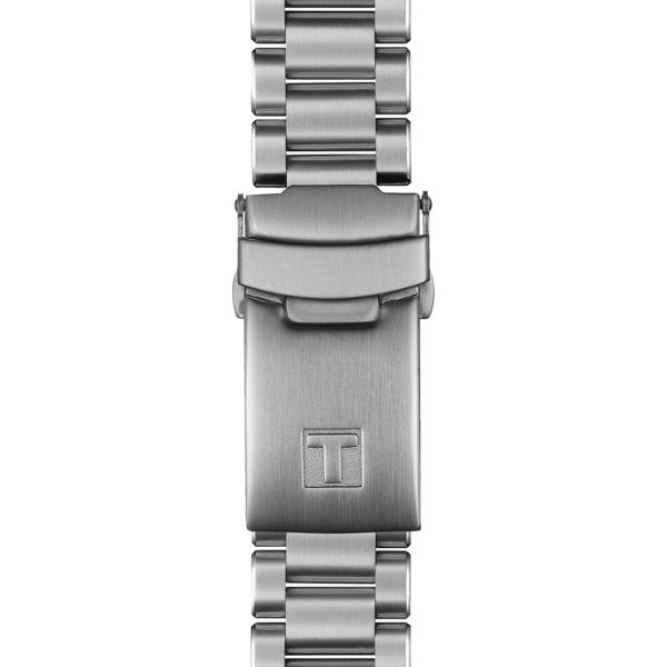Tissot T-Sport PRS 516 mechanical chronograph watch black dial steel bracelet 41 mm T149.459.21.051.00