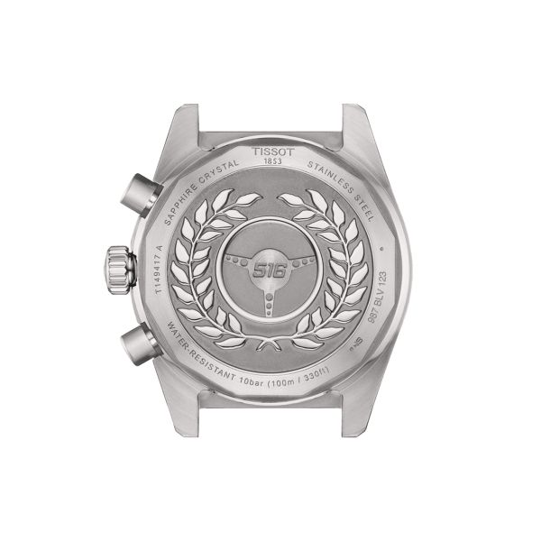 Tissot T-Sport PRS 516 quartz chronograph watch black dial steel bracelet 40 mm T149.417.11.051.00