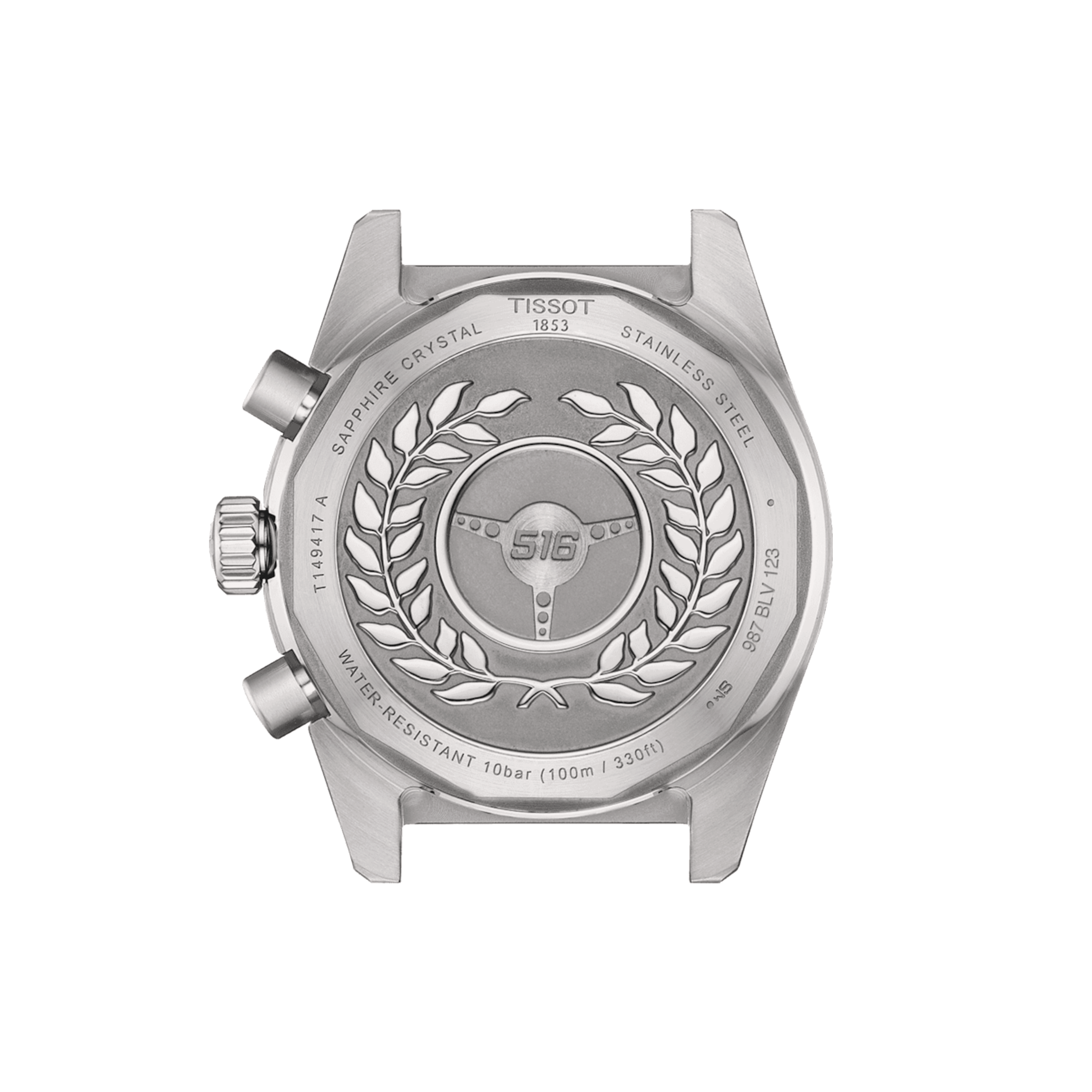 Tissot T-Sport PRS 516 quartz chronograph watch black dial steel bracelet 40 mm T149.417.11.051.00