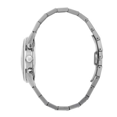 Montre Lip Himalaya Chronographe Quartz cadran bleu bracelet acier 40 mm