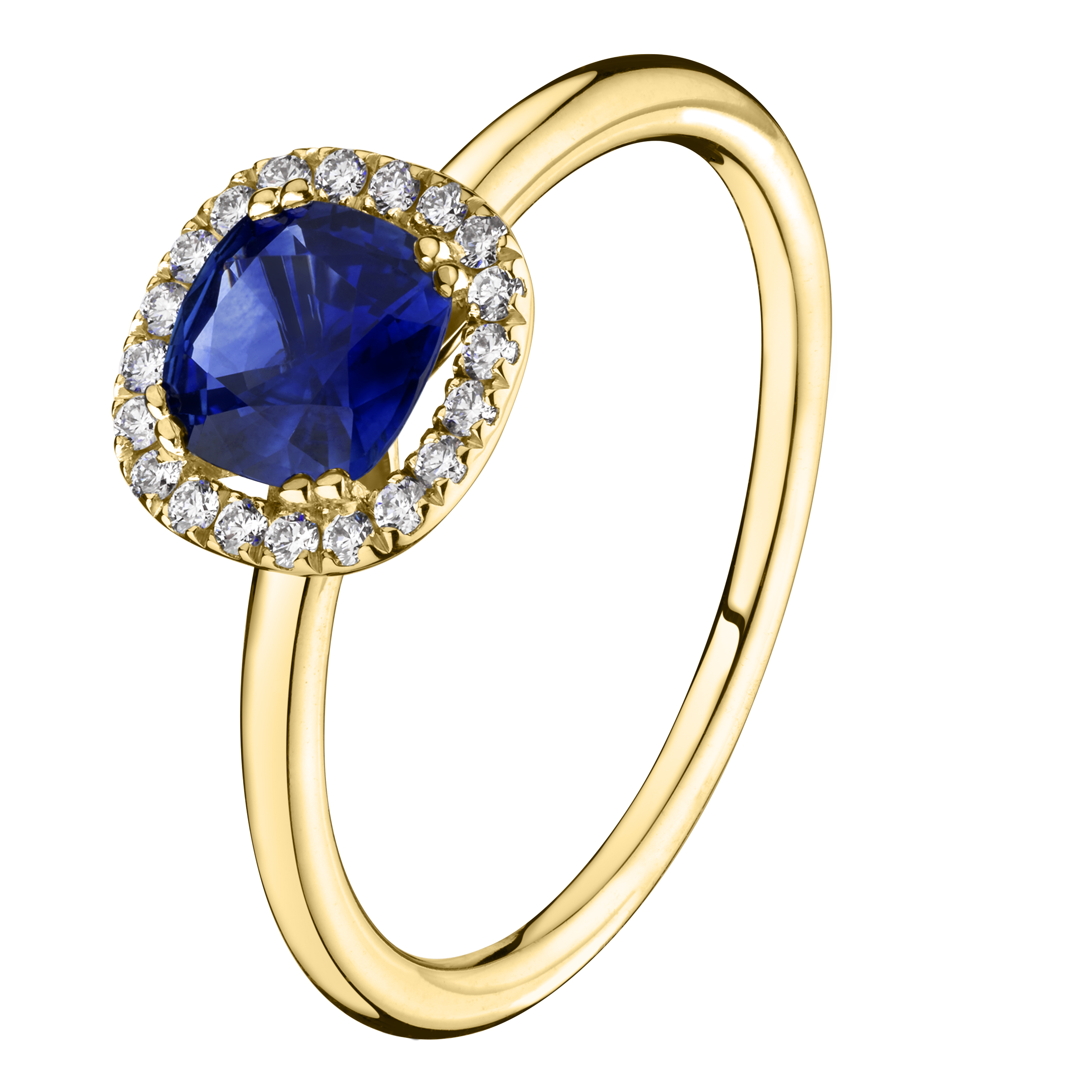 Bague Lepage Lily Rose en or jaune et saphir