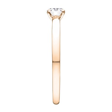 Solitaire Lepage Promesse en or rose diamant brillant