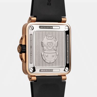 Montre Bell & Ross BR 03-92 Diver Black & Green Bronze automatique cadran vert bracelet caoutchouc 42 mm