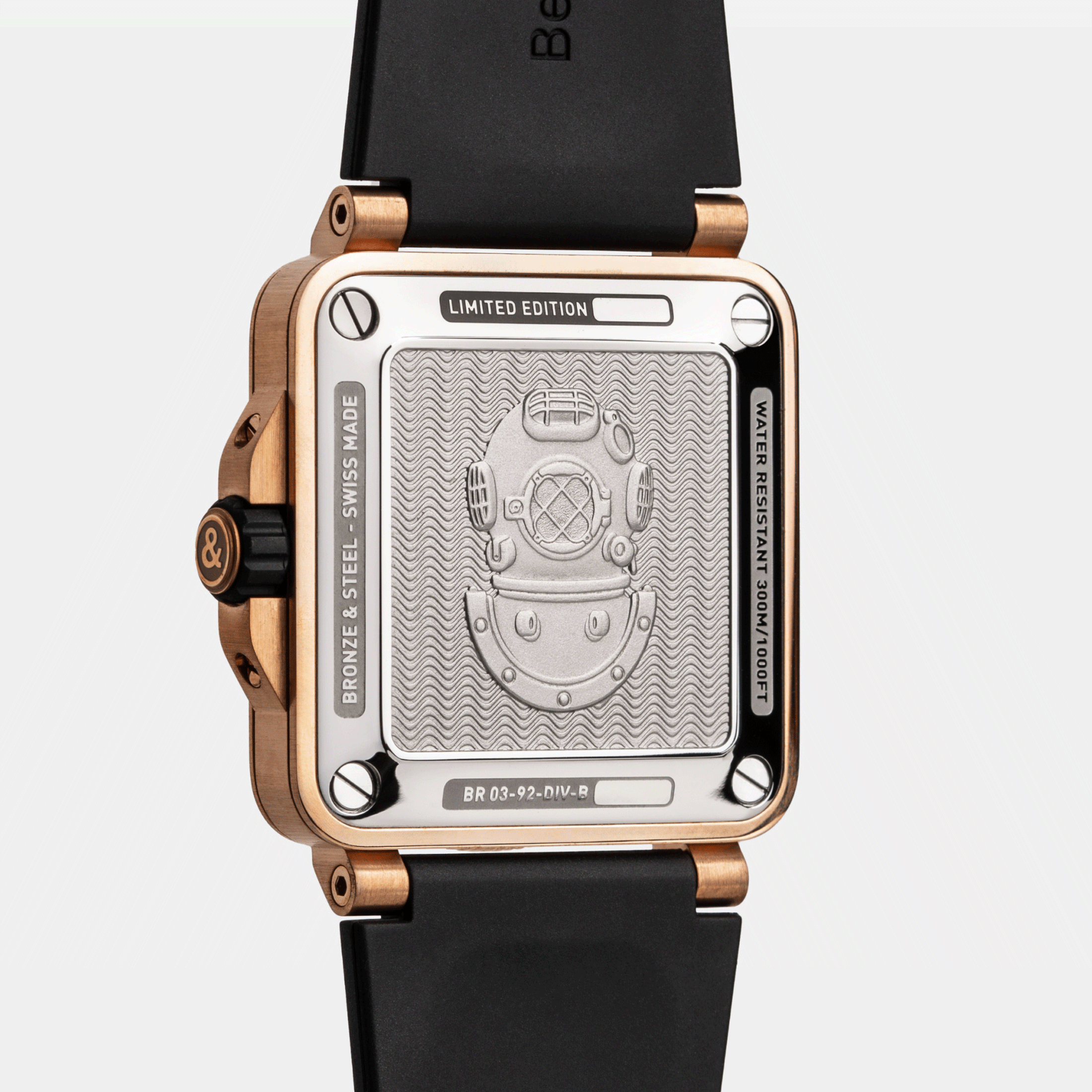 Montre Bell & Ross BR 03-92 Diver Black & Green Bronze automatique cadran vert bracelet caoutchouc 42 mm