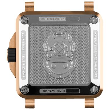 Montre Bell & Ross BR 03-92 Diver Black & Green Bronze automatique cadran vert bracelet caoutchouc 42 mm