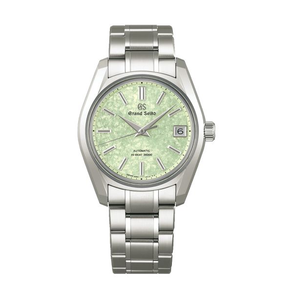 Grand Seiko Heritage 62GS "Sakura-Wakaba" Hi-Beat 36 000 green dial titanium bracelet 38 mm