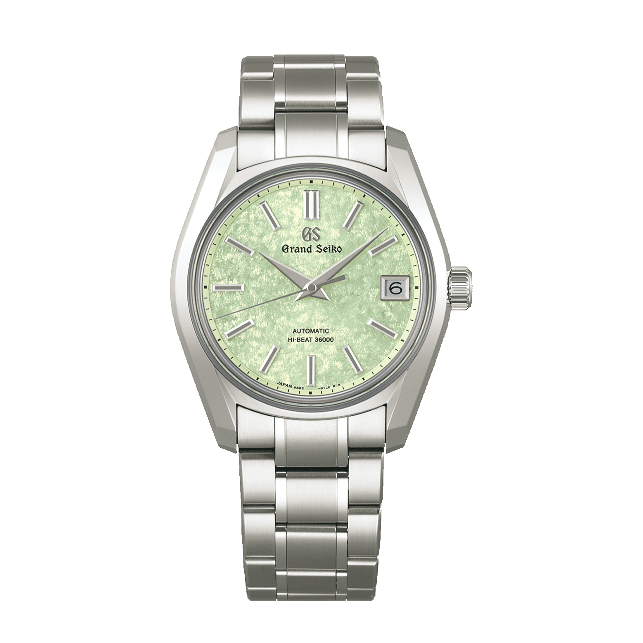 Montre Grand Seiko Heritage 62GS "Sakura-Wakaba" Hi-Beat 36 000 cadran vert bracelet titane 38 mm