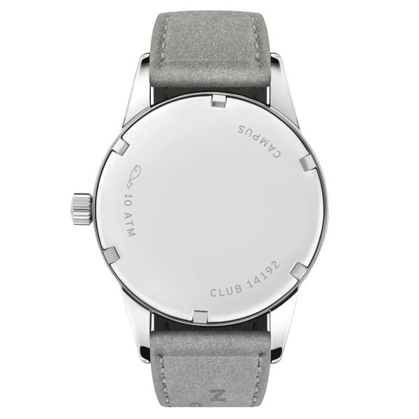 NOMOS Club Campus Endless Blue mechanical stainless steel watch turquoise blue dial  36 mm 717