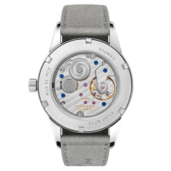 Montre NOMOS Club Campus Nonstop Red mécanique fond acier cadran rouge 36 mm 716.GB