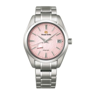 Montre Grand Seiko Heritage Spring Drive "Pink Snowflake" Calibre 9R 20e anniversaire cadran rose bracelet titane 41 mm