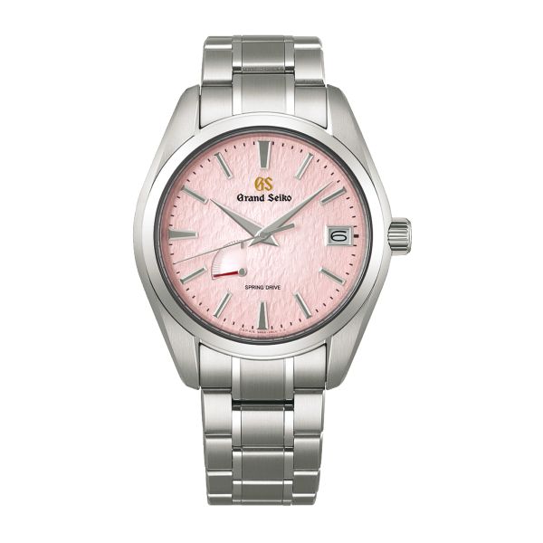 Grand Seiko Heritage Spring Drive "Pink Snowflake" Calibre 9R 20th anniversary pink dial titanium bracelet 41 mm