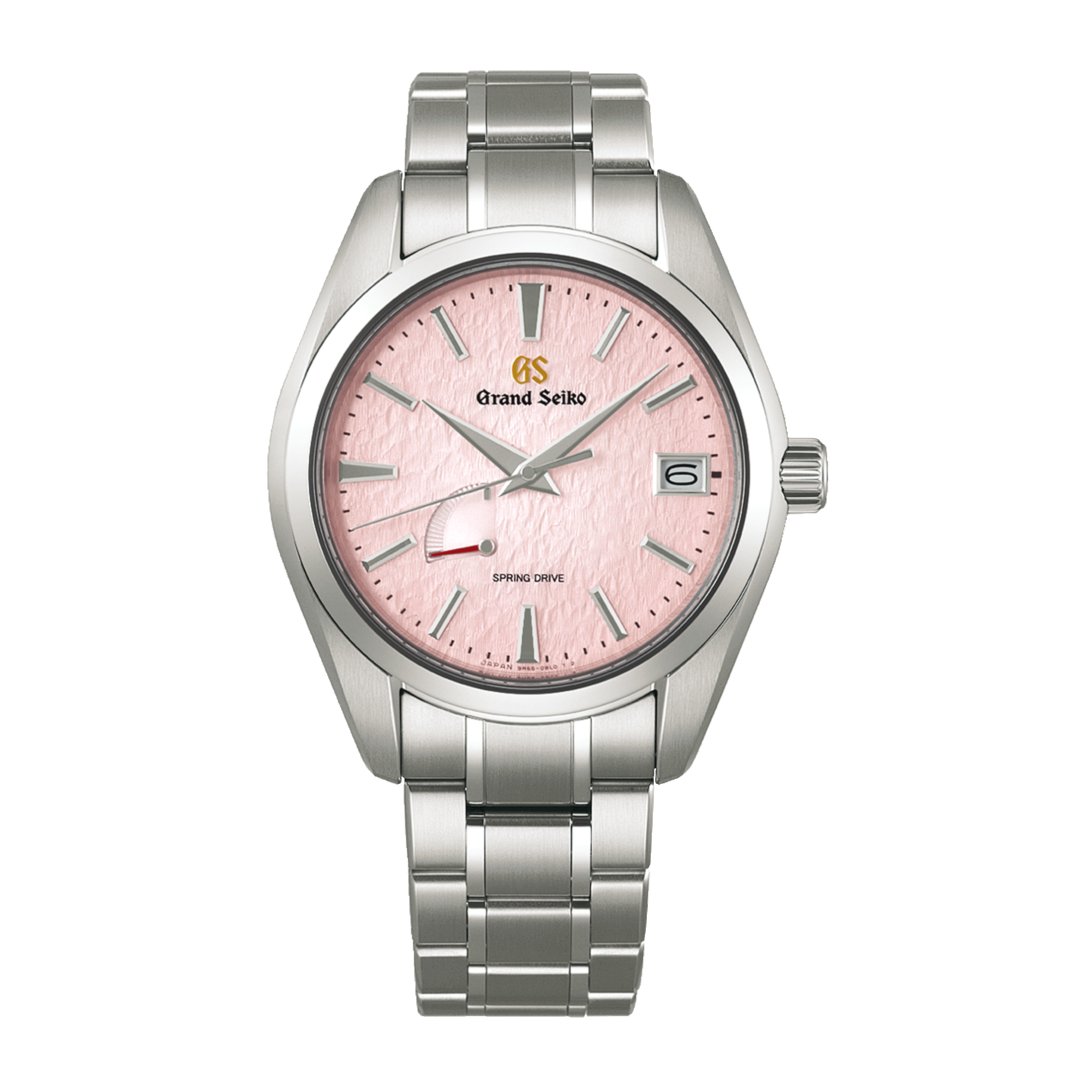 Grand Seiko Heritage Spring Drive "Pink Snowflake" Calibre 9R 20th anniversary pink dial titanium bracelet 41 mm