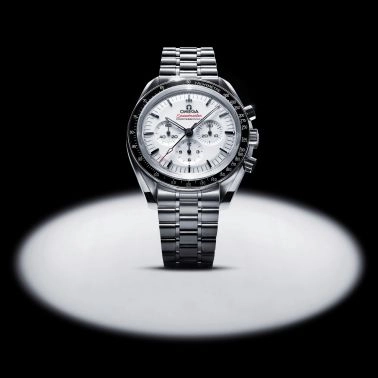 Montre Omega Speedmaster Moonwatch Professional Co-Axial Master Chronometer cadran blanc verre saphir bracelet acier 42 mm