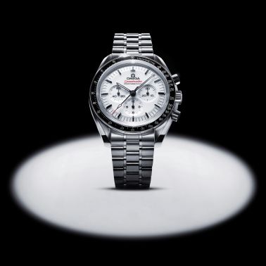 Omega Speedmaster Moonwatch Professional Co-Axial Master Chronometer white dial sapphire crystal steel bracelet 42 mm