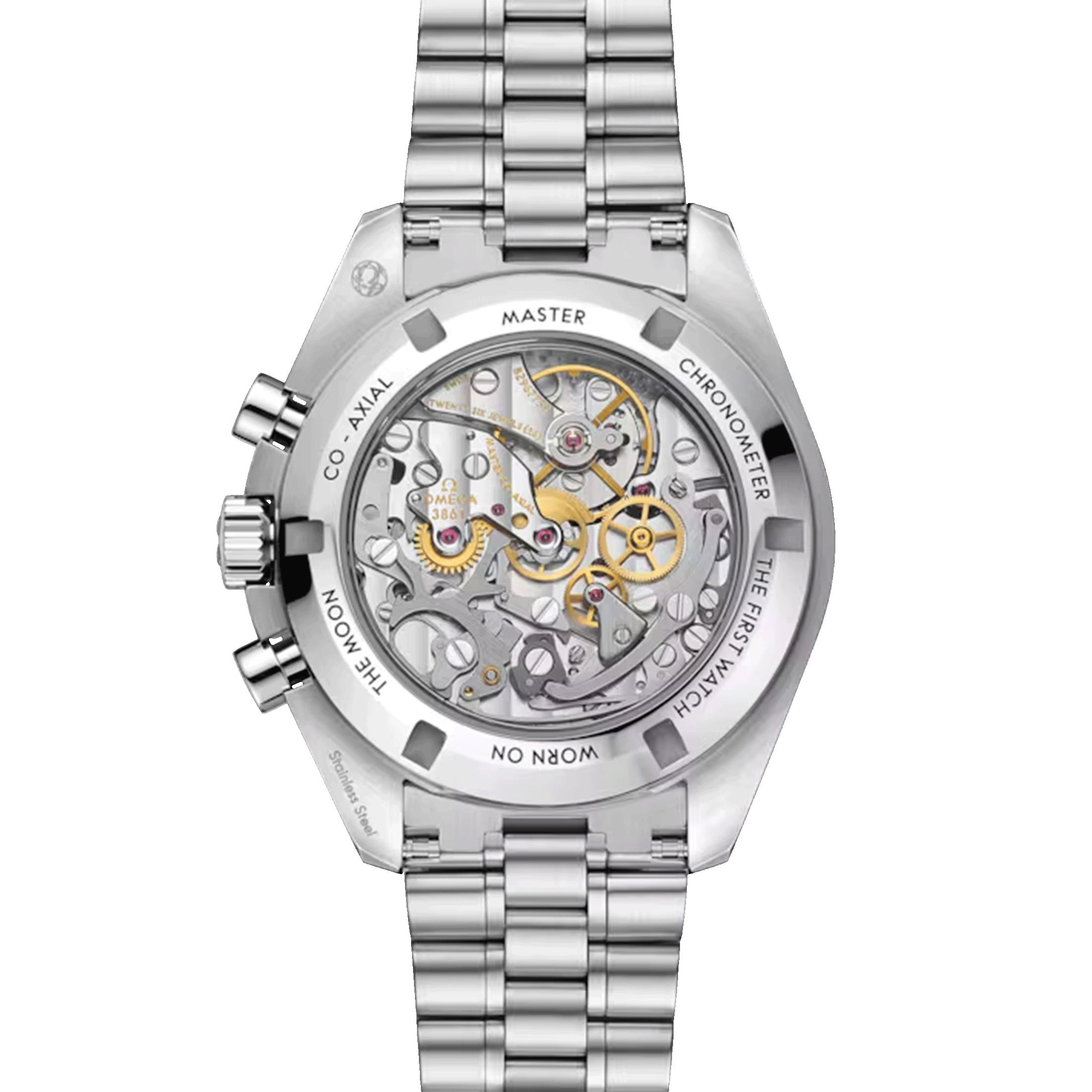 Omega Speedmaster Moonwatch Professional Co-Axial Master Chronometer white dial sapphire crystal steel bracelet 42 mm