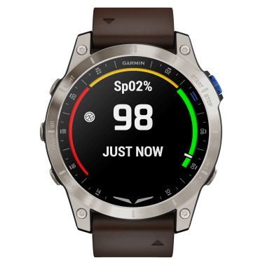 Montre Garmin D2 Mach 1 Aviator Smartwach bracelet cuir marron 47 mm