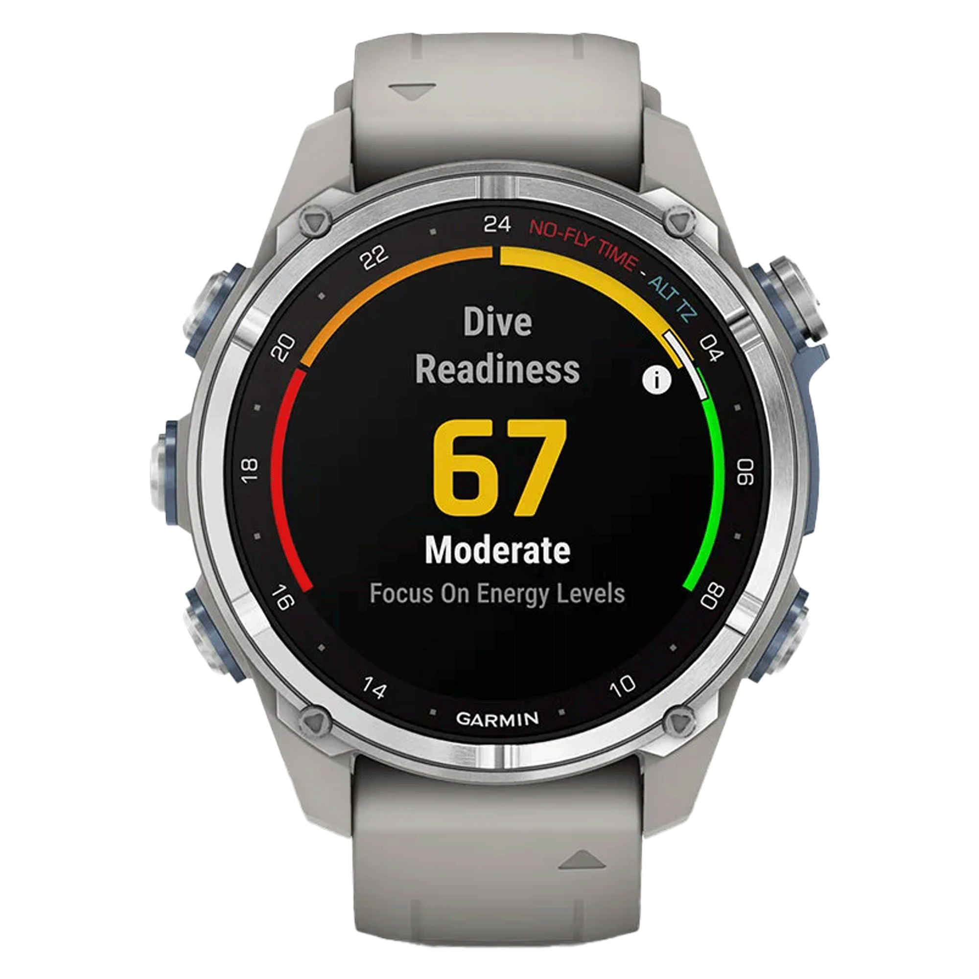 Montre Garmin Descent Mk3 bracelet silicone gris 43 mm 010-02753-04