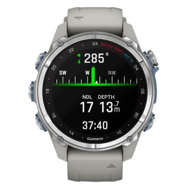 Montre Garmin Descent Mk3 bracelet silicone gris 43 mm 010-02753-04