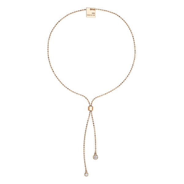 Bracelet Ginette NY Lonely Diamonds en or rose et diamants