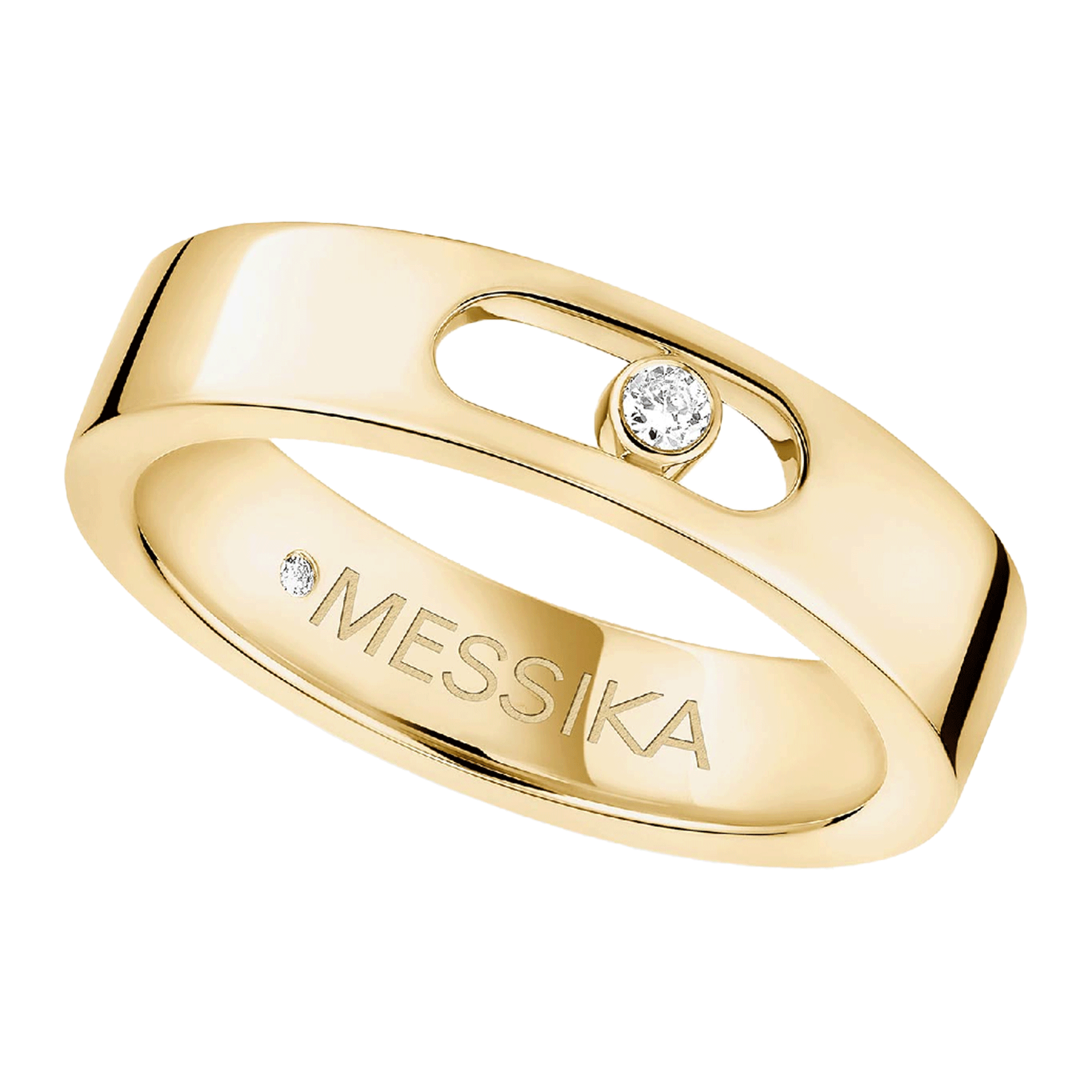 Messika Move Joaillerie wedding ring in yellow gold and diamond