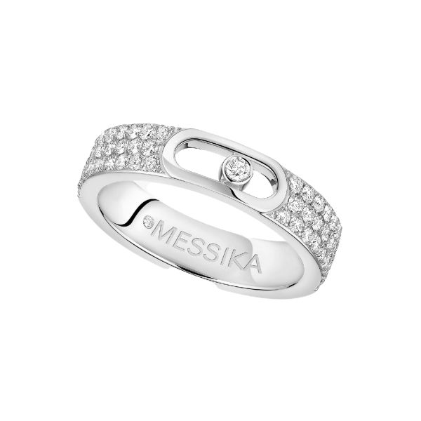 Messika Move Pavé Jewellery wedding ring in white gold and diamonds