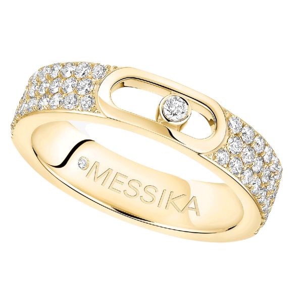 Messika Move Pavé Jewellery wedding ring in yellow gold and diamonds