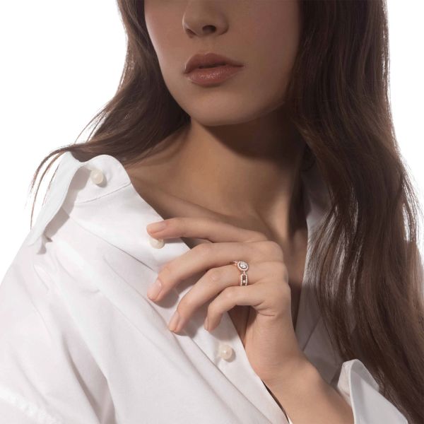 Solitaire Messika Move Link en or blanc et diamants 0,30 ct